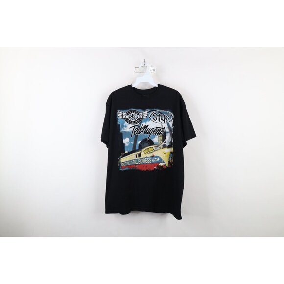 Vintage Other - Vtg Mens XL 2013 Midwest Express Tour Styx Reo Speed Wagon Ted Nugent T-Shirt